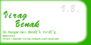 virag benak business card